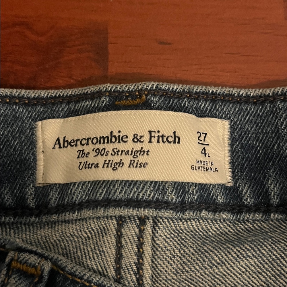 Abercrombie 90s Straight Ultra High Rise LONG - Picture 5 of 5